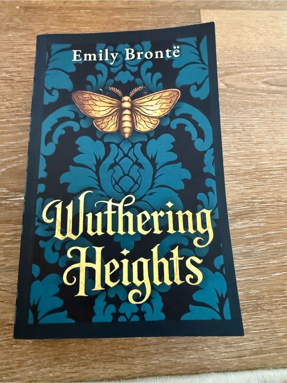 Wuthering Heights by Emily Brontë — Teal & Gold Decorative Paperback